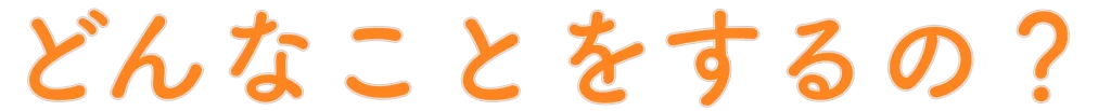 どんなことをするの？